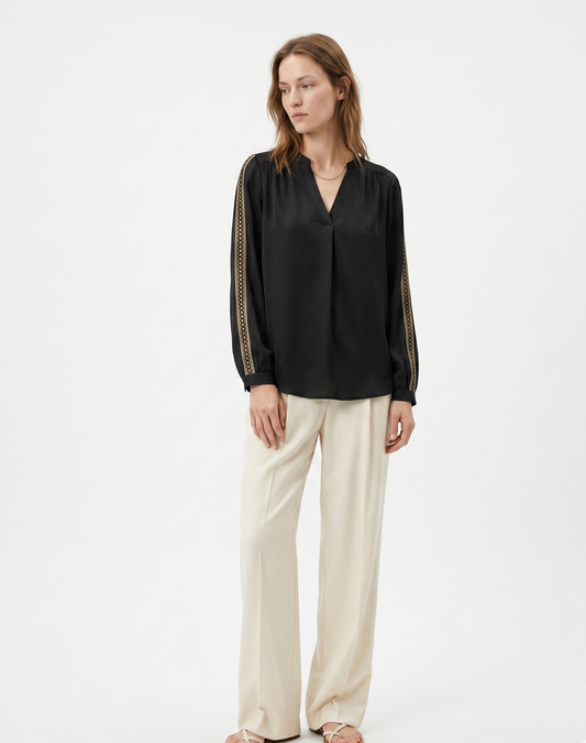Blusa Elegante con Scollo a V