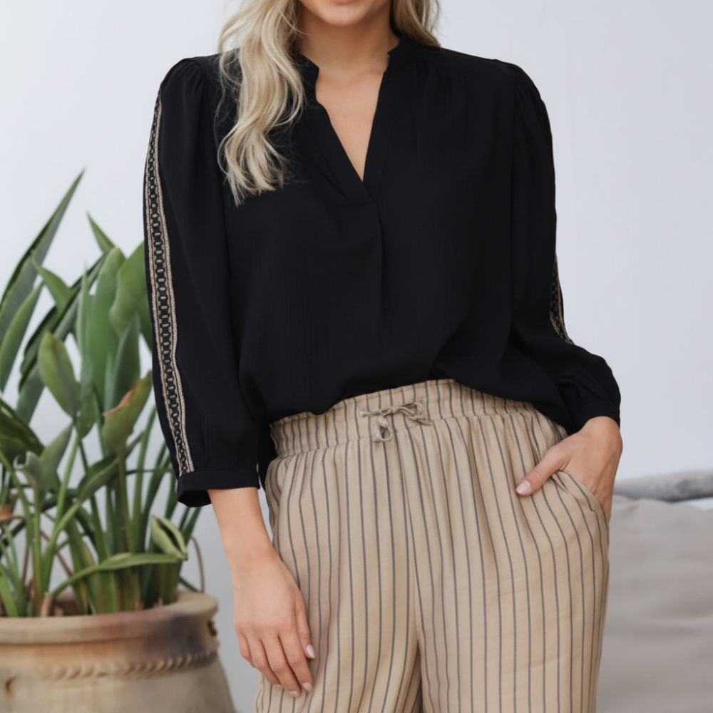 Blusa Elegante con Scollo a V