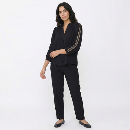 Blusa Elegante con Scollo a V