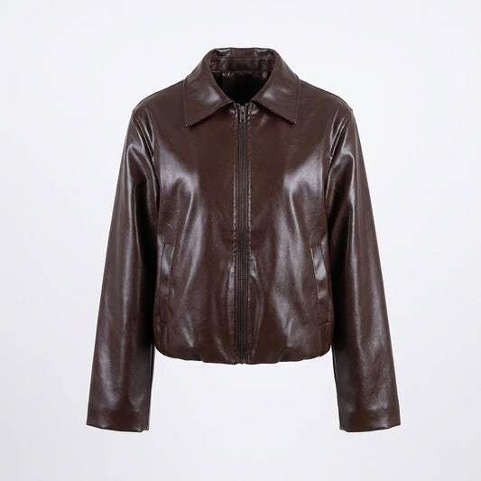 Giacca Lucida con Zip