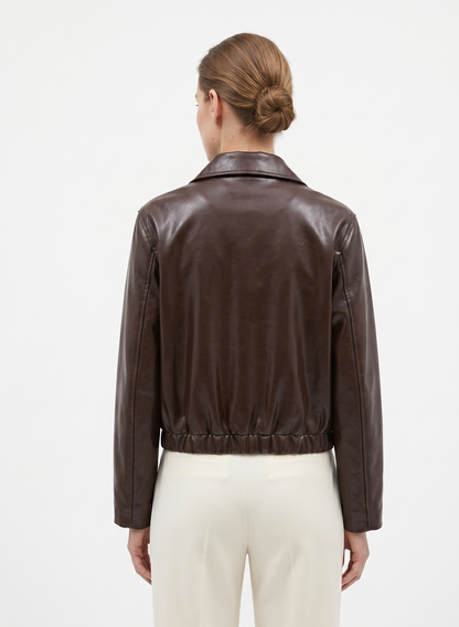 Giacca Lucida con Zip