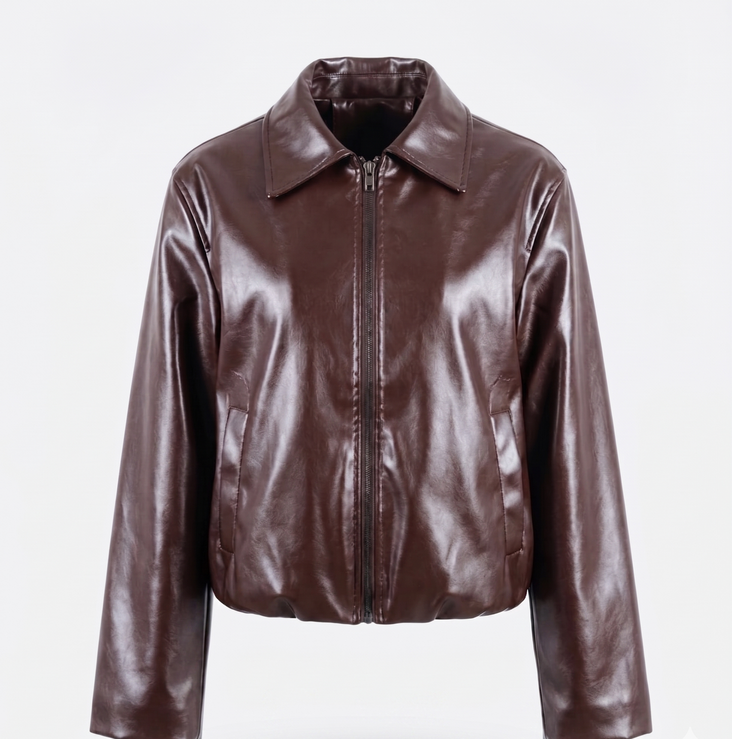 Giacca Lucida con Zip