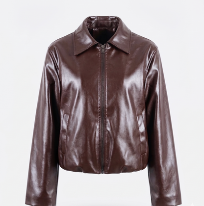 Giacca Lucida con Zip